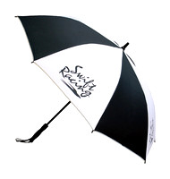 Umbrella - “Swift Racing”- black & white- 130cm diameter