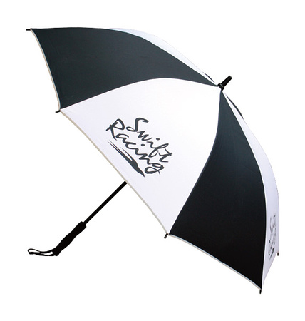 Umbrella - “Swift Racing”- black & white- 130cm diameter